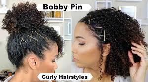 How to style your hair with a paddle brush. Spice Up Curly Hairstyles With Bobby Pins Youtube