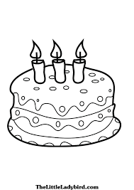 Ask your children to color the cake and the candle as creative as possible! Free Printable Birthday Cake Coloring Pages For Kids Coloring Pages