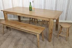 Reclaimed distressed round dining table. Reclaimed Oak Farmhouse Dining Table