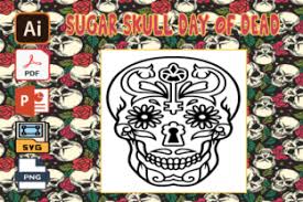 Some of the coloring pages are also of low difficulty, so your kids can have too if they want. Sugar Skull Day Of The Dead Coloring V16 Grafik Von Tatus Brinal Creative Fabrica