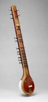 Sitar Late 19th Century Indian Gourd Wood Ivory Metal Instruments Sitar Instrument Musical Instruments