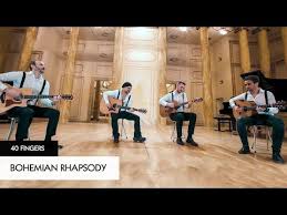 Ils Sont Italiens Ils Sont Quatre Et S Appellent Les 40 Fingers Et Avec Cette Reprise De La Chanson De Queen Ils Music Clips Bohemian Rhapsody Music Songs