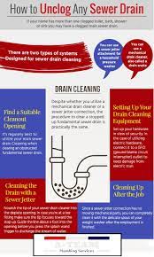 How To Unclog Any Sewer Drain Infographic If Your Home Has More Than One Clogged Toilet Bath Shower Or S Sewer Drain Cleaning Drain Cleaner Salt Lake City