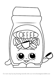 Learn How To Draw Toffy Coffee From Shopkins Shopkins Step By Step Shopkins Colouring Pages Shopkins Coloring Pages Free Printable Free Kids Coloring Pages
