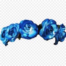 18 Flower Crown Png Blue Blue Floral Crown Blue Flower Crown Crown Png