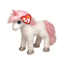 Ty Beanie Baby Mystic The Unicorn 2012 Version Pink White For Sale Online Ebay