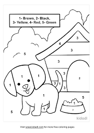 Enjoy the wonderful world of coloring coloring pagge on coloringpagesonly.com. Puppy Color By Numbers Coloring Pages Free Color By Number Coloring Pages Kidadl