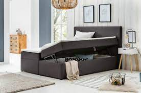 Grosser bettkasten 140 x 190 cm. Doppelbett Mit Bettkasten 140 160 180 X 200 Polsterbett Bett Federkern Matratze Ebay
