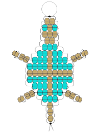 Turtle Materials 2 Yards Cord Or Plastic Lacing 46 Jade Green Or Marble Green Pony Beads 38 Khaki Pony B Pony Bead Animals Pony Bead Projects Pony Bead Crafts