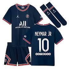 Be sure to check ki's store. Paris Saint Germain X Jordan Home Stadium Kit 2021 22 Little Kids With Neymar Jr 10