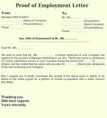 It includes all the terms and conditions of employment, find sample format and free template. Proof Of Employment Letter Format Employment Letter Sample Letter Of Employment Letter Sample