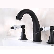Tub faucets come in a wide array of styles and designs. Vintage Black Three Hole Side Spray Roman Bathtub Faucet