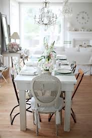 Its shabby chic appeal makes it stand out in the cozy living room. Shabby Chic Dining Table Decorations Interior Design Ideas