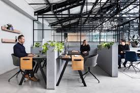 An Art Deco Warehouse In Melbourne Is Converted Into A Shared Office Space Warehouse Design Modern Office Design Shared Office Space