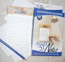 Amazon Com Aqua Notes Waterproof Notepad 40 Sheet Mountable Pad Memo Paper Pads Office Products With Images Waterproof Notepad Memo Paper Note Pad