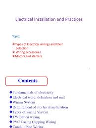 Old electrical wiring types photo guide to types of electrical wiring in older buildings. 3 Types Of Wirings Ppt Electrical Wiring Electric Motor