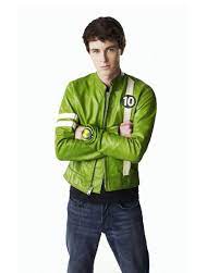 Alien Swarm Ben 10 Green Leather Jacket William Jacket Green Leather Jackets Ben 10 Celebrity Jackets