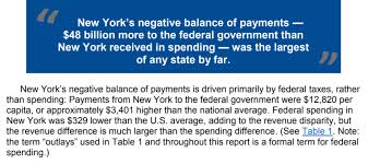 Giving Or Getting New Yorks Balance Of Payments With The