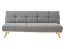 Canape Clic Clac En Tissu Orneta Gris Canape Clic Clac Canape Structure Bois
