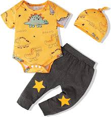 Buy Newborn Baby Boy Clothes Premature Clothes Boys Short Sleeve Romper Top Cute Pant Set Cotton Cute Baby Boy Outfits 0 3 Months Baby Boys Clothes Yellow Online In Turkey B091fdmg93