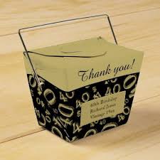 Birthday Thank You Gift Ideas Personalize 40th Birthday Party Gold Black Favor Box Zazzle Com Black Favors Favor Boxes Birthday 80th Birthday Party Theme