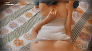 Hidden masturbation when no one is watching. Stepsister with big tits