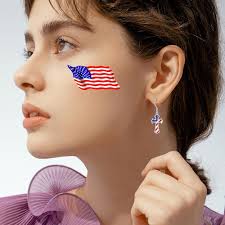 Amazon.com: Flpruy 4th of July Earrings Sterling Silver American Flag  Patriotic Earrings USA Independence Day: Clothing, Shoes & Jewelry