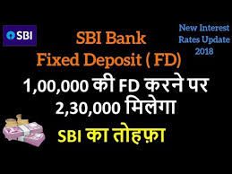 Sbi Fixed Deposit Scheme Fd Fd Calculator 1 August 2018 Shubh Sanket Financial Advisor