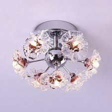 Sputnik Flushmount Light Flower Crystal Flush Mount Ceiling Light Flush Mount Lighting