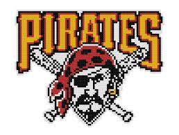 Many of the treasured gifts from parents and grandparents are the cross stitching they did and handed down. Pittsburgh Pirates Cross Stitch Pattern Mlb Baseball Crafts Needlepoint Designs Custom Needlepoint Designs Cross Stitch Cross Stitch Patterns