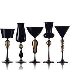 Black Goblets By Vetro Vero Goblet Black Glass Glass Art
