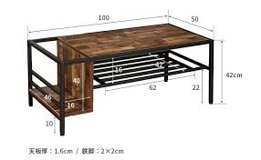 楽天市場 ヴィンテージ風収納付きテーブル 幅 100cm 棚付き 収納 センターテーブル テーブル 机 台 デスク おしゃれ家具 一人暮らし リビング用 居間用 ダイニング ヴィンテージ アンティーク インダストリアル レトロ ブルックリン 北欧 テレワーク 在宅ワーク 在宅