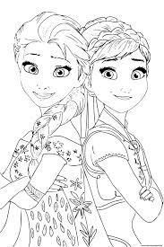 Welcome back the warm weather with these spring coloring sheets. Elsa Anna Princess From Frozen 2 Coloring Pages Printable