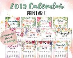 8.5 x 11 printable 2021 calendar if you would prefer a calendar which you have the ability to edit and insert your notes just have a look in word calendar templates. Printable 2019 Watercolor Floral Calendar Jan Dec By The Speech Volcano