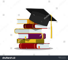 Stack Of Books Graduation Cap Education Concept Graduation Hat On Pile Of Book On Isolated Background Success Homemade Books Book Design Inspiration Books