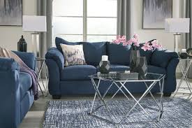 Ashley, fabric sofas, living, sofas. Signature Design By Ashley Darcy Blue Sofa 7500738 Bloomington Furniture Company Bloomington In