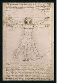 0 028437 25x37 Leonardo Da Vinci Proportions Of The Human Figure Vitruvian Man Framed Print Artideas Vitruvian Man Human Figure Drawing Figure Drawing