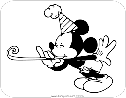 Baby daisy duck and minnie mouse s5708. Mickey Mouse Birthday Coloring Pages Disneyclips Com