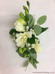 White Freesia Wedding Corsage Suitable For Mother Of The Bride Mother Of The Groom Mother Of The Bride Flowers Corsage Wedding Mother Mother Of Bride Corsage