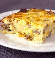 Mix together the eggs with seasonings and milk and pour over the layers of hash browns, sausage, and cheese. Sausage Hash Brown Breakfast Casserole Amanda S Easy Recipes