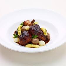 Try Our Delicious Coq Au Vin Featuring Pearl Onions Bacon Spaetzle And Mixed Mushrooms This Dish Is Sure To Send Your Tastebud Bistro Food Coq Au Vin Food