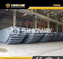 Aluminum Track Cleats Amphibious Pontoon Undercarriages for Hydraulic Excavator