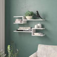 Rubbermaid white laminated wood shelf 8 in. Mack Milo Floating Shelf Reviews Wayfair Co Uk