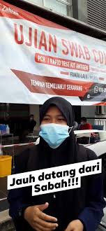 Datang Dari Sabah Untuk Buat Swab Test Kumpulan Megaklinik Zahran 24 Jam