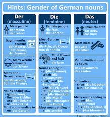 Gender Of German Nouns German Language Learning German Phrases Learn German