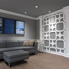 Ekena Millwork 3 8 In X 42 3 8 In X 23 3 8 In Large Lancaster White Architectural Grade Pvc Decorative Wall Panels Walp24x24lan The Home Depot In 2020 White Wall Paneling Decorative Wall Panels Wall Panels