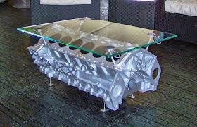 Motor Coffee Table By Jcwhitney Autoteile Deko Mobel Aus Autoteilen Fahrzeugausstattung