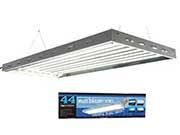 Or you could get even better growing power by stepping up into the t5 vho fixtures, because 40,000 lumens sounds like your plants will be kissing the near side of the sun, but it's not the case. Sunb T5 Very High Output Fluorescent Grow Lighting Fixtures Gothic Arch Greenhouses