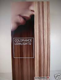 goldwell colorance lowlights professional hair color trifold swatch chart ebay