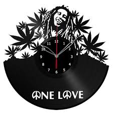 Watch special @stephenmarley livestream #bobmarley75 tribute set, up now on youtube! Bob Marley One Love Handmade Vinyl Record Wall Clock Vinyl Clocks